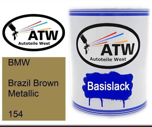 BMW, Brazil Brown Metallic, 154: 1L Lackdose, von ATW Autoteile West.